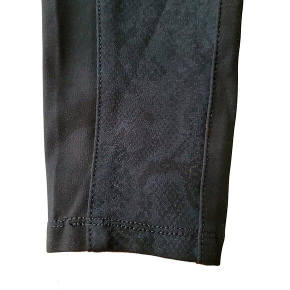 CACHE Stretchy Snakeprint Panel Black Jeggings Size 0 - Picture 3 of 16